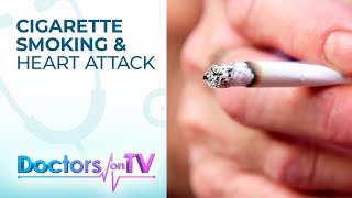 cigarettes and heart attacks Here's what happens to your body when you say goodbye to tobacco:  Within 20 minutes of quitting smoking, blood pressure pulse return to normal, and circulation improves.  Within 8 Impact of smoking on cardiovascular