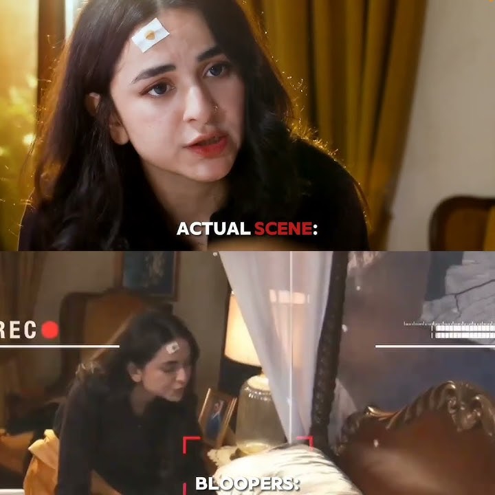 actual scenes vs bloopers | Tere Bin | Meerasim | Wahaj Ali | Yumna Zaidi | YumHaj