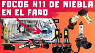 FOCOS LED H11 DE NIEBLA EN FAROS/MODIFICANDO  FAROS/ TSURU SWAP TURBO/ BY JOSAFAT PEDROZA