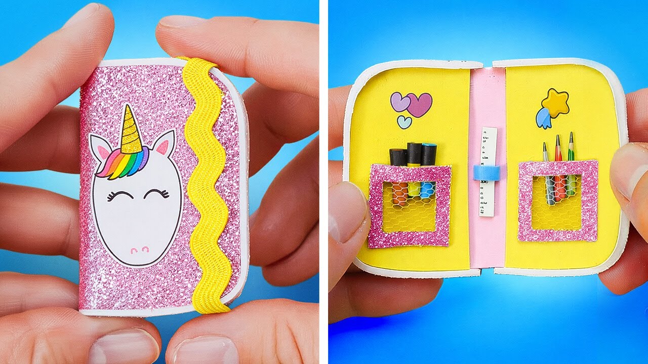 🎉 CRAFTS ESCOLARES EN MINIATURA ✂️ DIYs Fáciles y Divertidos para Todos 💖