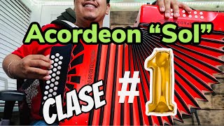 Primera Clase de Acordeon con melody band  CLASE # 1 Que aprender en acordeon para principiantes