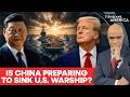 China Builds Life-Size US Warship Replica in Desert | Trump's Navy On Target? | Firstpost America