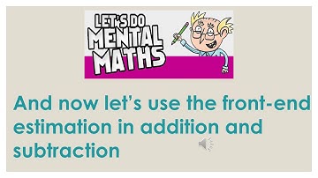 front end estimation
