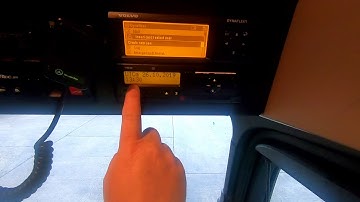 Setting the Local Time on a VDO digital Tachograph