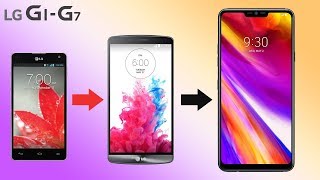 History of lg g1- g7 smartphones, 2012 - 2018