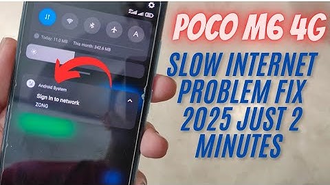 Poco M6 4G Internet Problem Fix | Slow Data Network Solution 2025