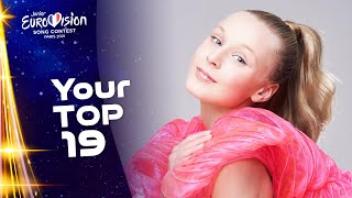 Junior Eurovision 2021 - Your Top 19