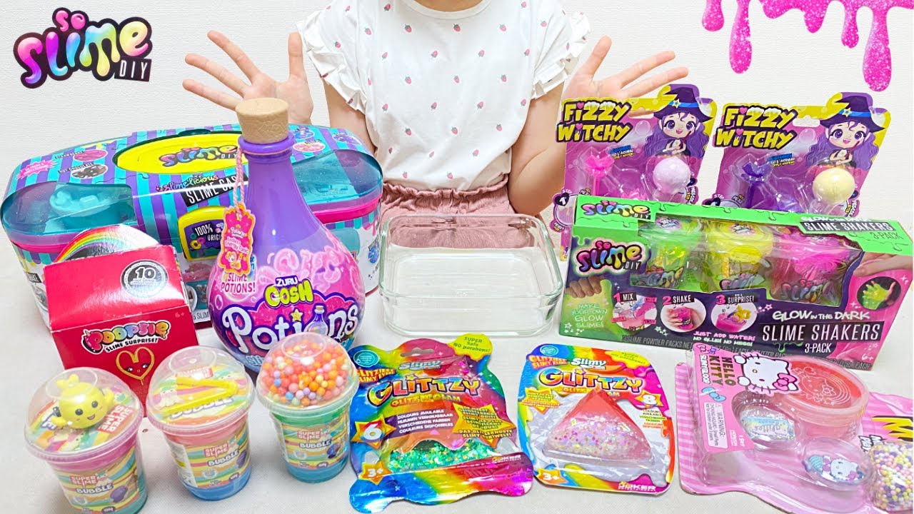 海外のいろいろなスライムのおもちゃ混ぜてみた！