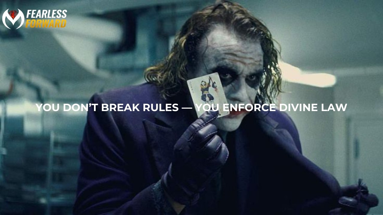 YOU ARE ENFORCING DIVINE LAW ON THE PLANET ⚖️, YOU DEFEATED A CITY FULL OF DEMONS!! || JOKER SPEECH