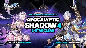 NEW Apocalyptic Shadow I E0S1 Castorice & E0S1 Phainon Stage 4 - Honkai Star Rail 3.7