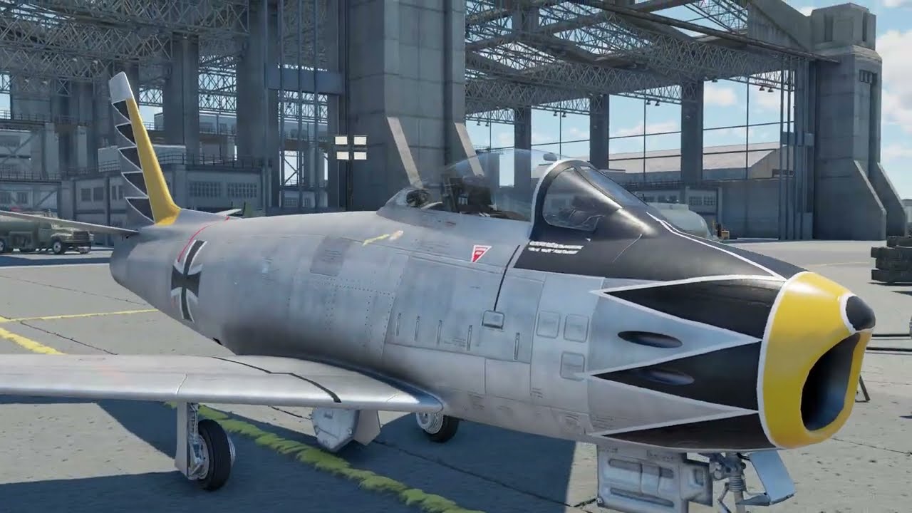 F-86F-2 (Germany)  b-roll with Navy, Air Force, and French ambassadors