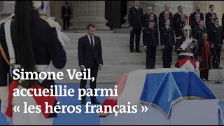 Emmanuel Macron : Simone Veil est “accueillie parmi les héros français”