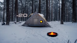 SNOWY LUXURY TENT CAMP IN DANGEROUS FOREST