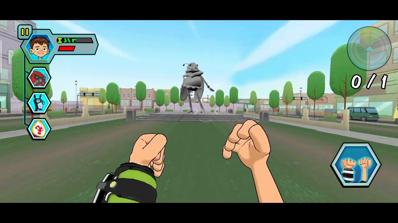 لعب لعبة تجربة الفضائيين من بن 10 ضد كل الزعماء