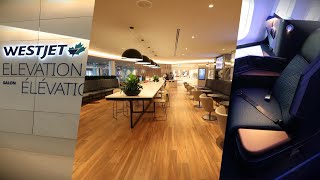 The NEW WestJet Elevation Lounge + WestJet 787 Business Class Review