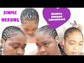 Simple unique cornrows hairstylesimple weaving braided hairstyle african hairstylespeculiar hair