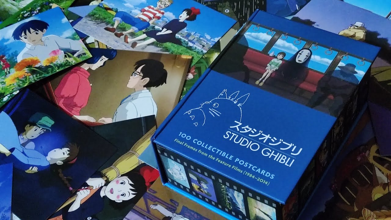 Offically Licensed Published Studio Ghibli Collectible 4 Postcards