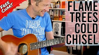 Flame Trees guitar Lesson Cold Chisel