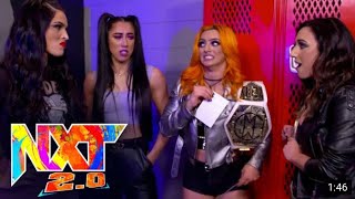 Toxic Attraction Attempt To Divide Indi Hartwell & Persia Pirotta Wwe Nxt, Feb. 8, 2022