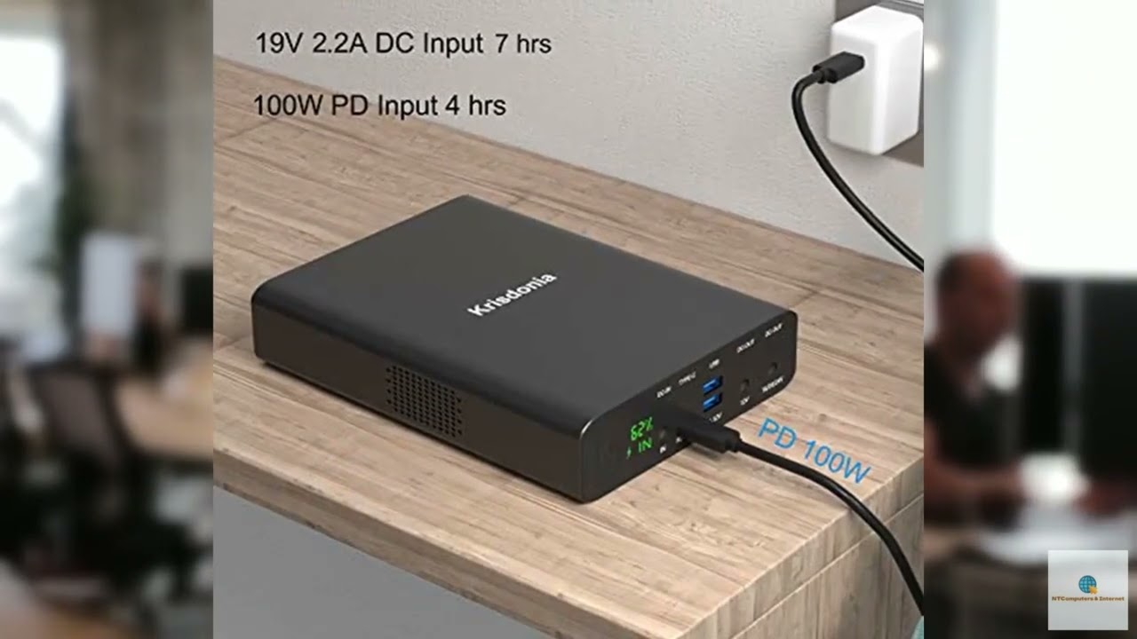 Review - Krisdonia 100W USB-C PD Power Bank, 64000mAh Portable