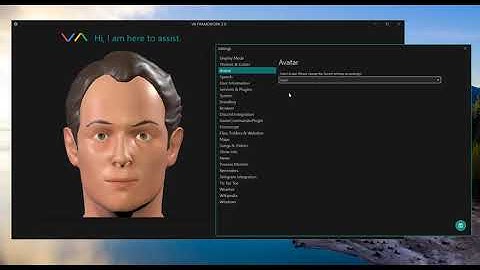 Changing Avatar - VA Framework | Digital Assistant