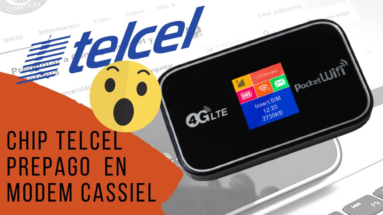 Como usar un chip Telcel prepago en un módem mifi CASSIEL d523 YouTube