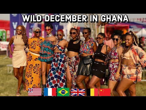 December in Ghana :  Crazy wild African Americans and Expats Partying in Ghana || Afrochella 2022