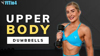 Upper Body Dumbbell Combos Workout | Day 8 & 22 FITin4 Challenge