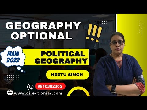 Geography Optional Political Aspects  #Main Answer Writing by Neetu Singh