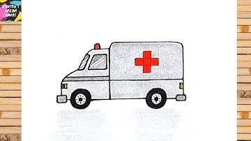 How to draw ambulance easy | Ambulance drawing for kids