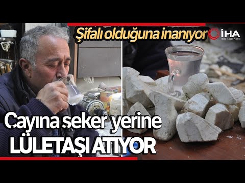 30 Yıldır Çayına Şeker Yerine Lületaşı Tozu Katıyor