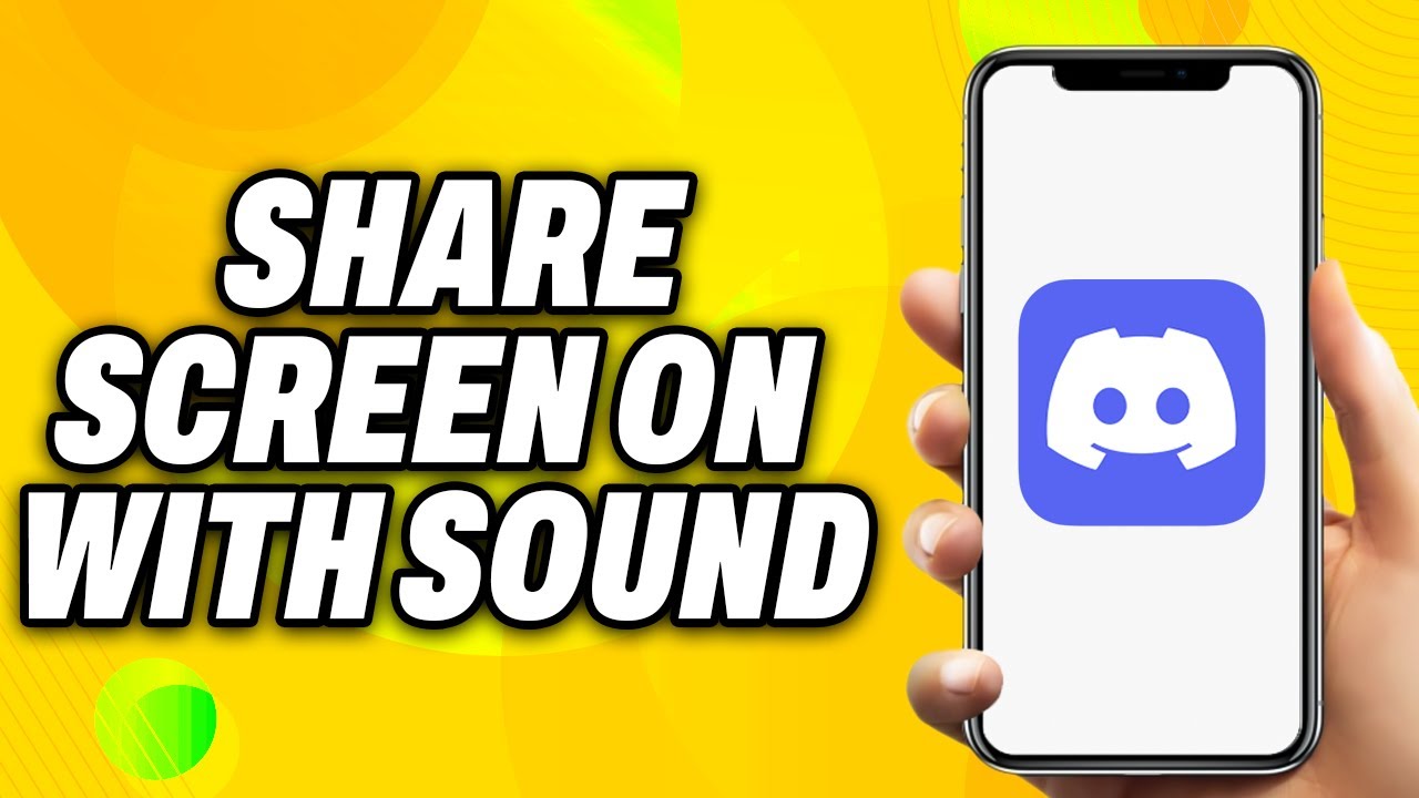 How To Share Screen on Discord with Sound - Quick Fix - YouTube