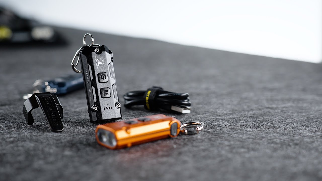 BRUNT rip shot NITECORE 3本セット Nitecore Tip3 Multiple Color Temperatures Metallic Keyc