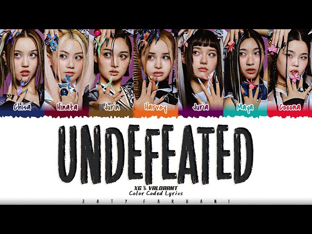 XG & VALORANT - 'UNDEFEATED' Lyrics [Color Coded_Eng] class=