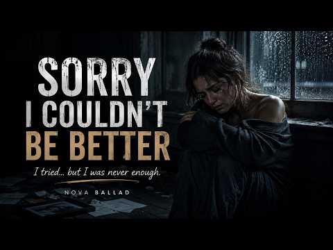 SORRY I COULDN’T BE BETTER | When You Tried Your Best but Still Felt Like You Failed