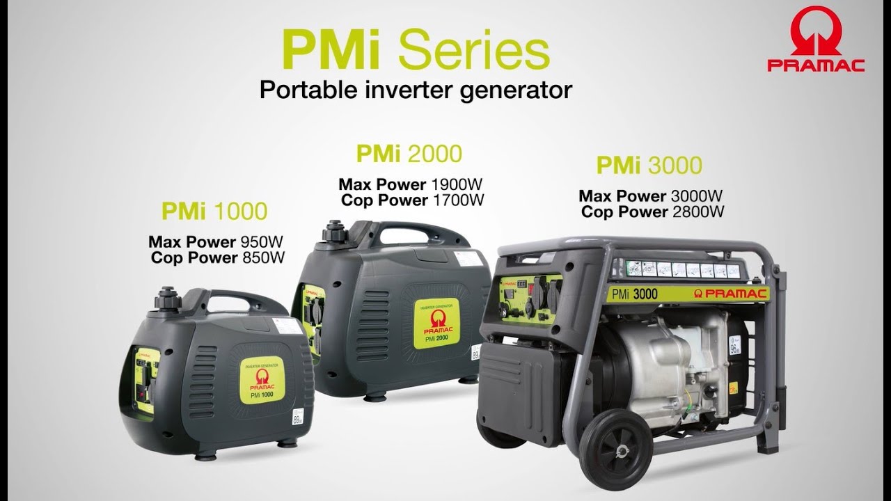 Pramac PMi2000 - Générateur Onduleur Puissance Stable 2 kW 2,3 Hp
