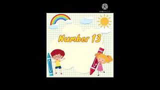 learn about number 13+worksheet KG1