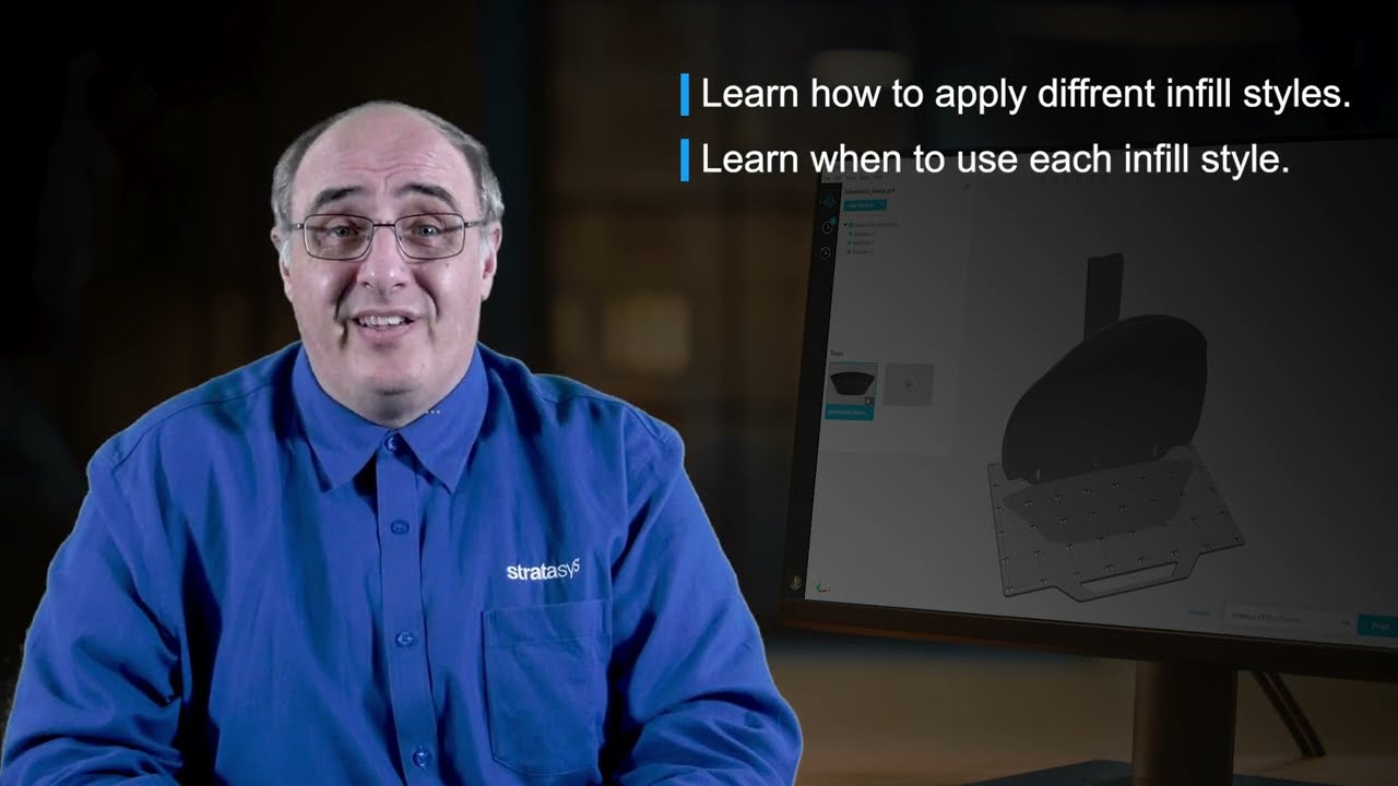 Stratasys Academy | GrabCAD Print – Getting Started: Infill Styles