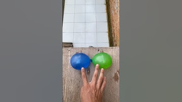 Experiment: Do mini water balloons explode if dropped from a height?