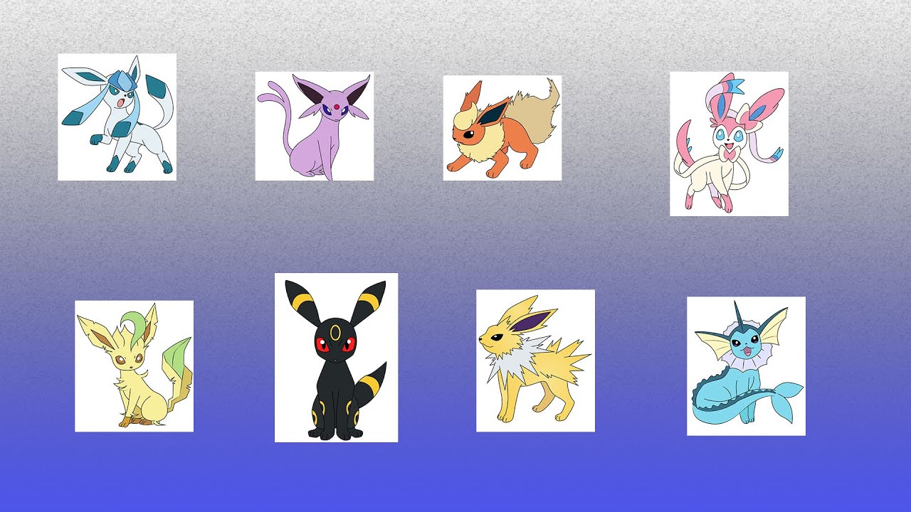 All of Eight Eevee evolution explained. - YouTube