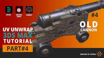 3dsMax | Modeling and Uv Unwrap an Old Cannon - Part 4 [Uv Unwrap]