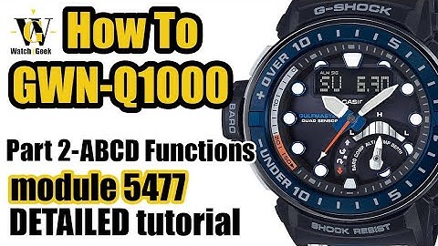GWN-Q1000 Gulfmaster - Module 5477- Part II tutorial on all the seonsor functions
