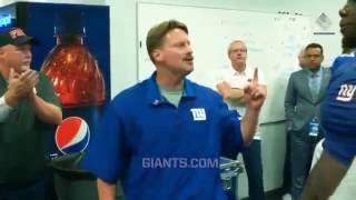 Giants Locker Room Celebration