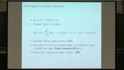 Prof. Muruhan Rathinam | Analysis of Monte Carlo estimators for parametric sensitivities in......