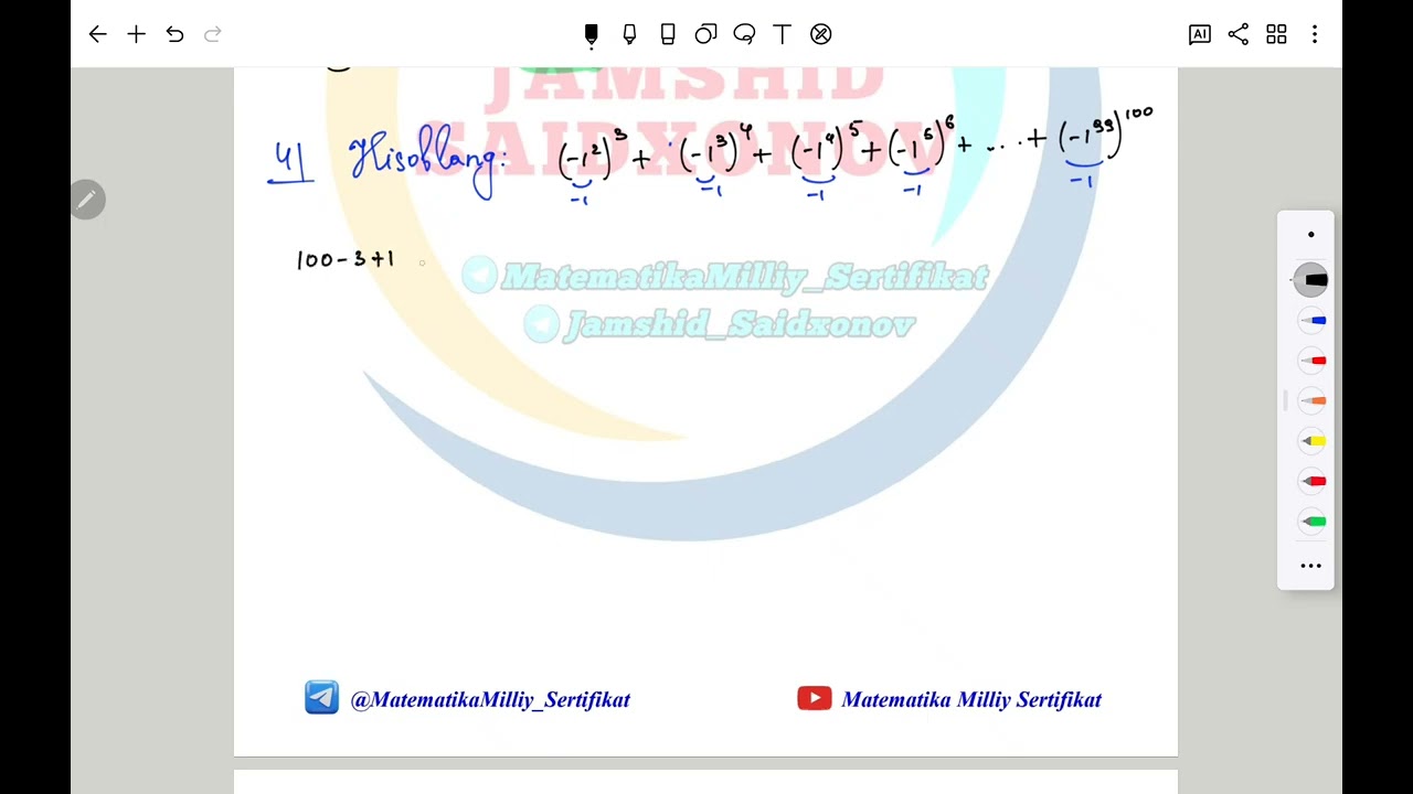 2-mart 1-smena tushgan savol yechimi