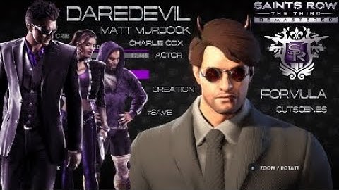 Saints Row 3 Remastered - Matt Murdock / Daredevil ( creation formula & cutscenes )
