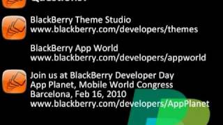 BlackBerry Theme Studio Developer FULL Webinar (Part Six) screenshot 5