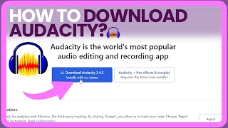 How To Download Audacity For Free 🔴