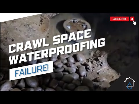 Crawlspace Waterproofing Failure