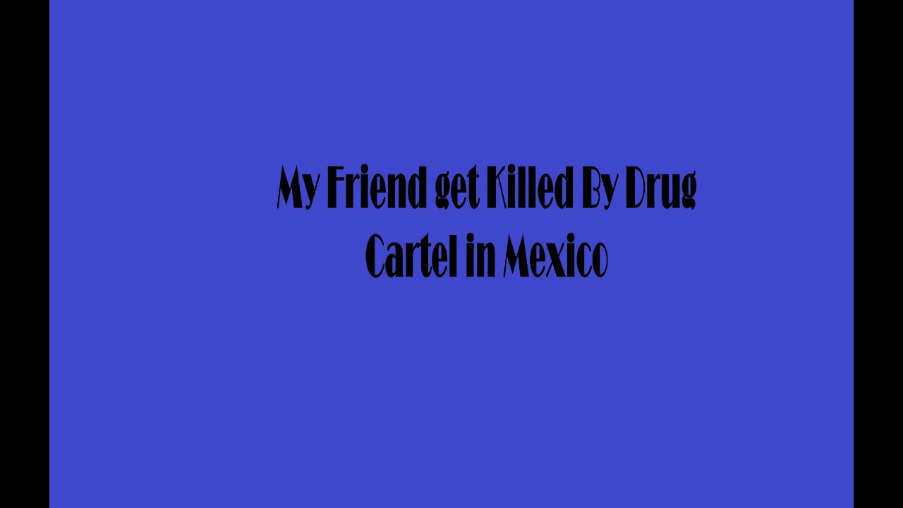 เพื่อนผมถูกฆ่าโดยแก็งค้ายา